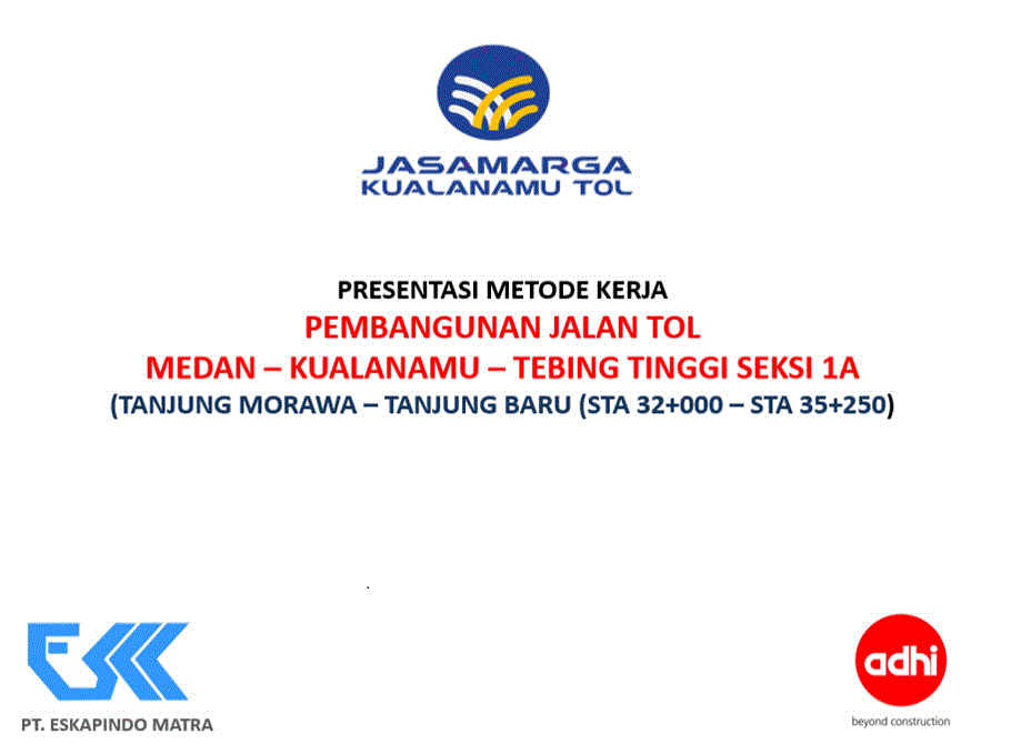 Metode Kerja Proyek Tol Kualanamu Tol Seksi 1A