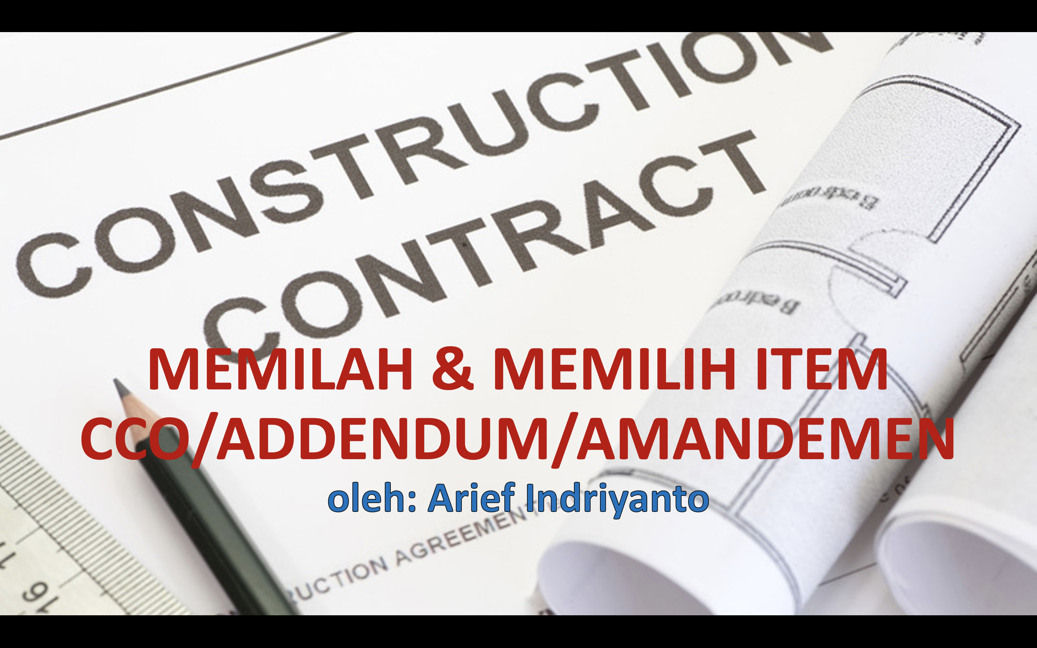 Memilah &amp; Memilih Item CCO/Addendum/Amandemen