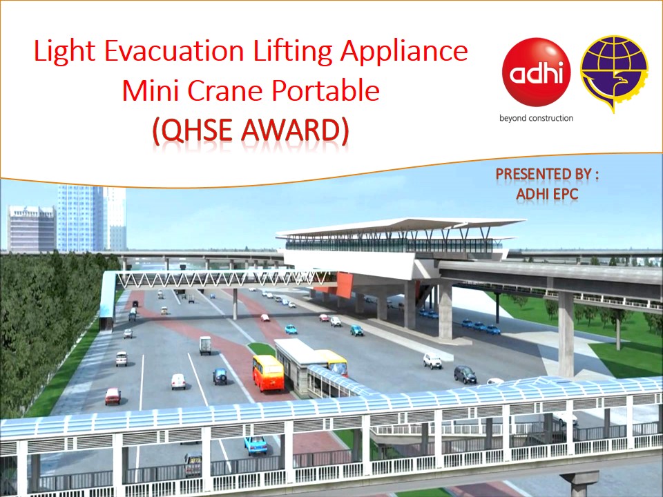 [QHSE Award 2019] Light Evacuation Lifting Appliance (Mini Crane Portable)