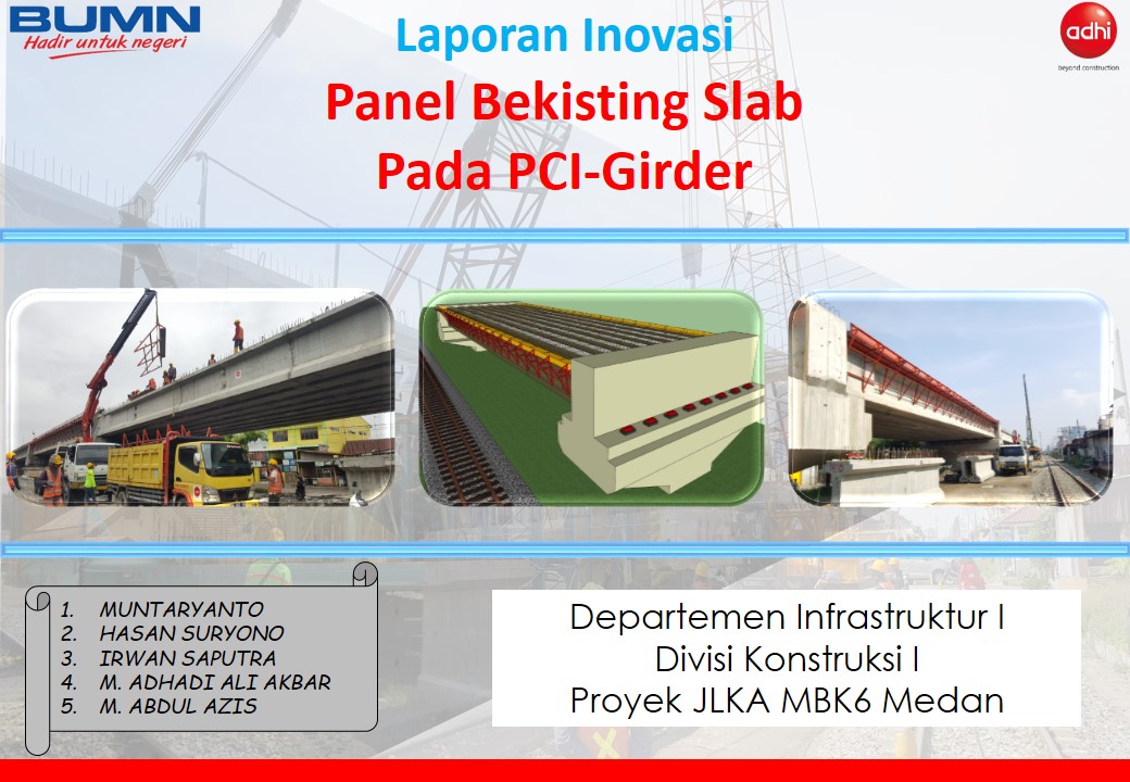 [QHSE Award 2019] Panel Bekisting Slab Pada PCI-Girder