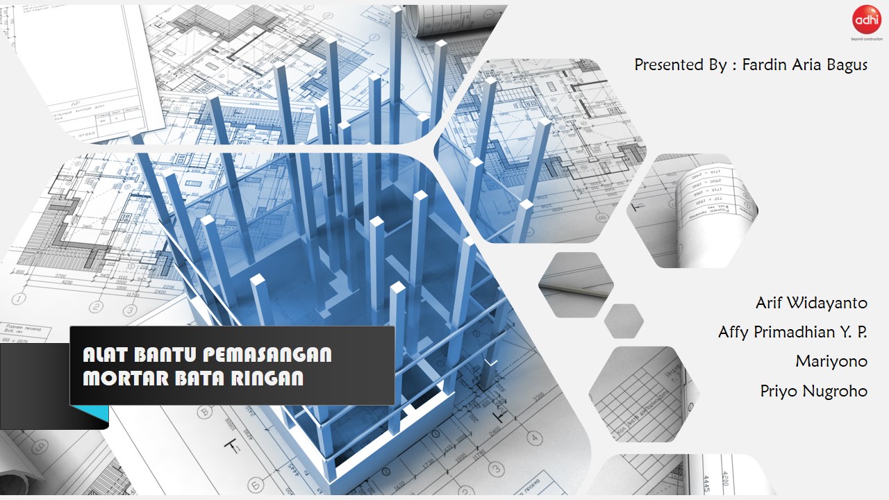 [QHSE Award 2019] Alat Bantu Pemasangan Mortar Bata Ringan