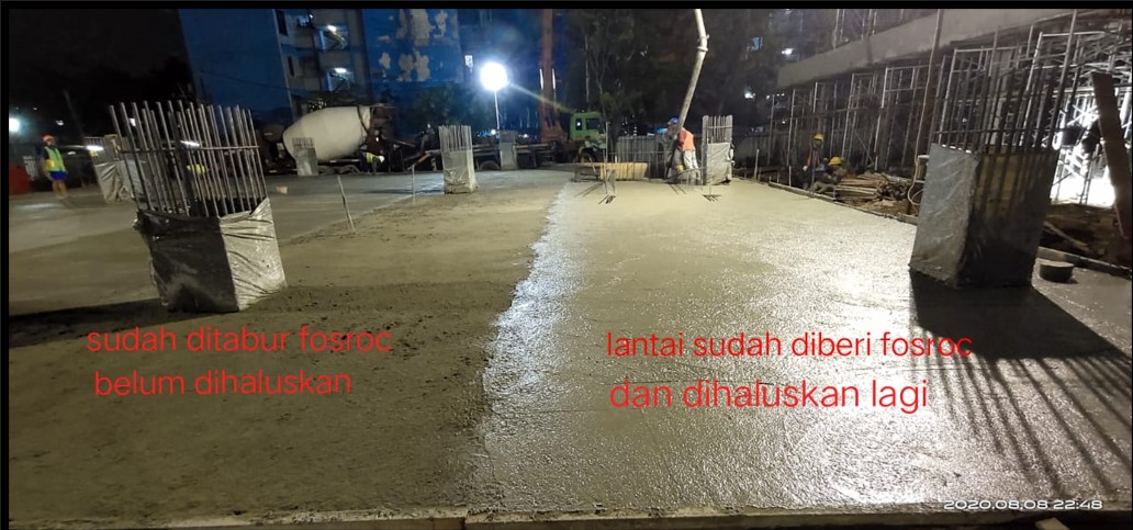 Metode Floor Hardener Gedung Penunjang