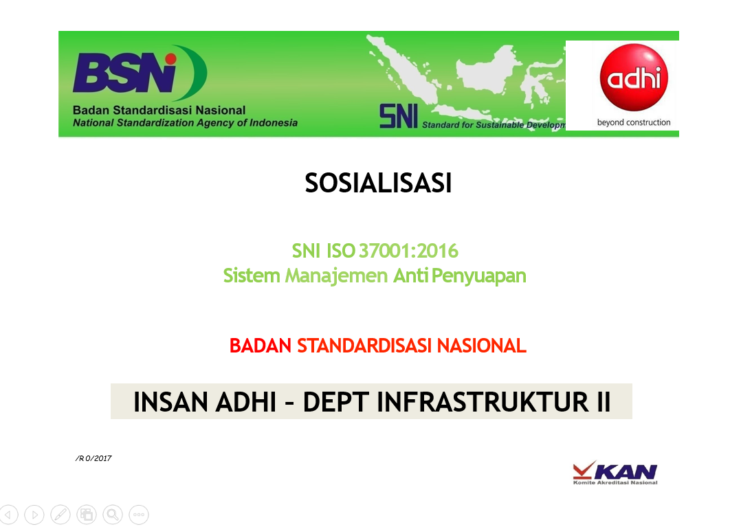 Sosialisasi SMAP ISO 37001-<span class="highlight">2</span>016