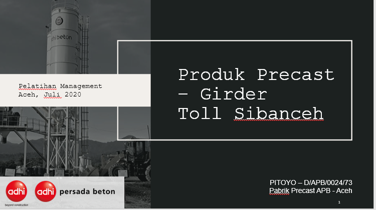 Manajemen Produksi Girder