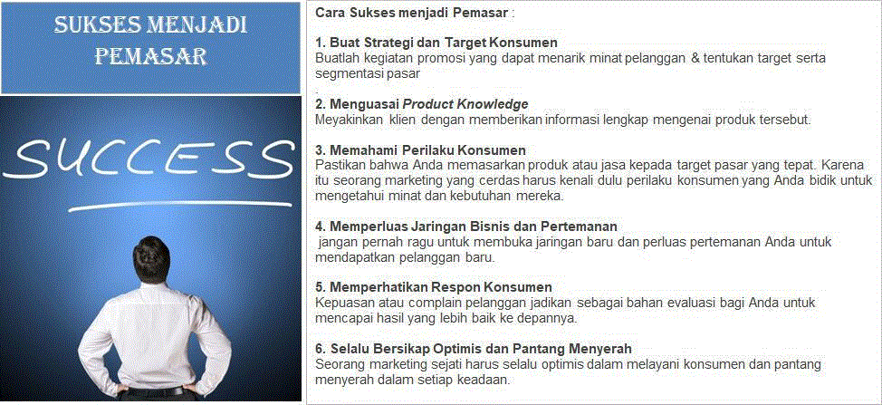 Cara Sukses Menjadi Pemasar