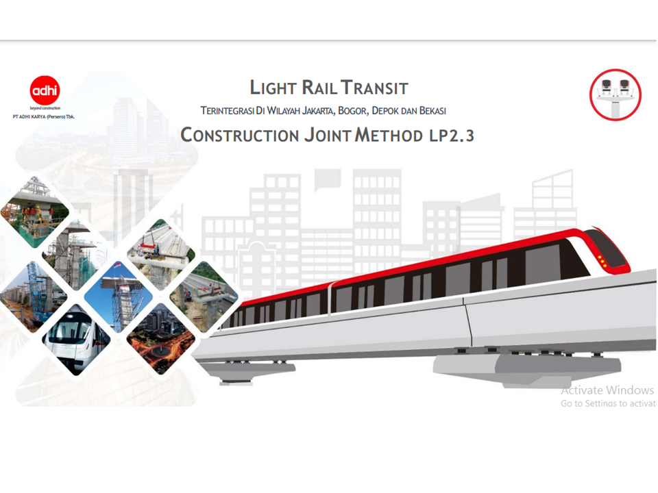 Metode Construction Joint Longspan LRT Jabodebek