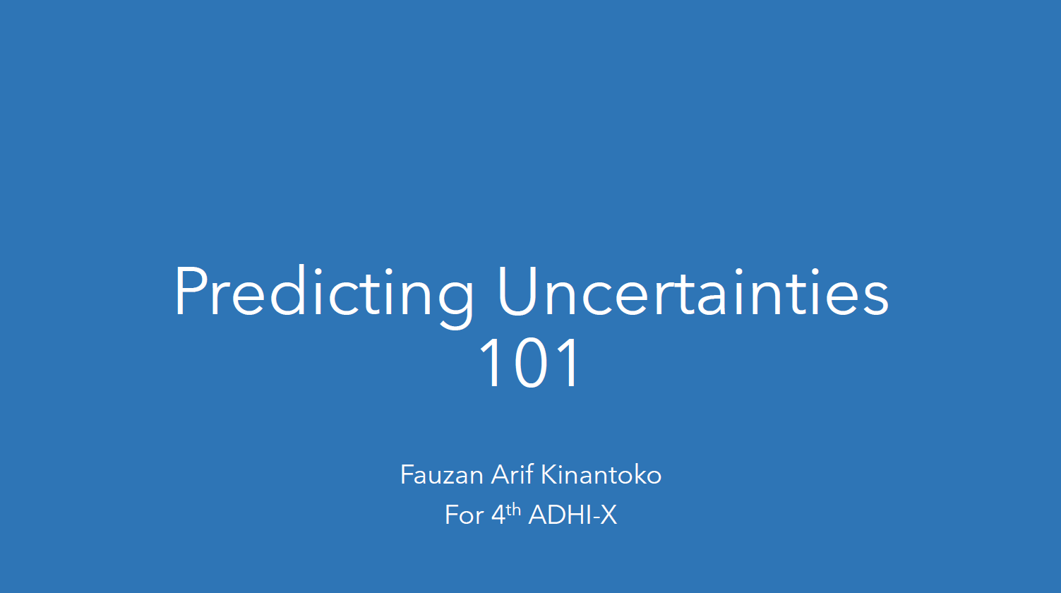 Predicting Uncertainties 101