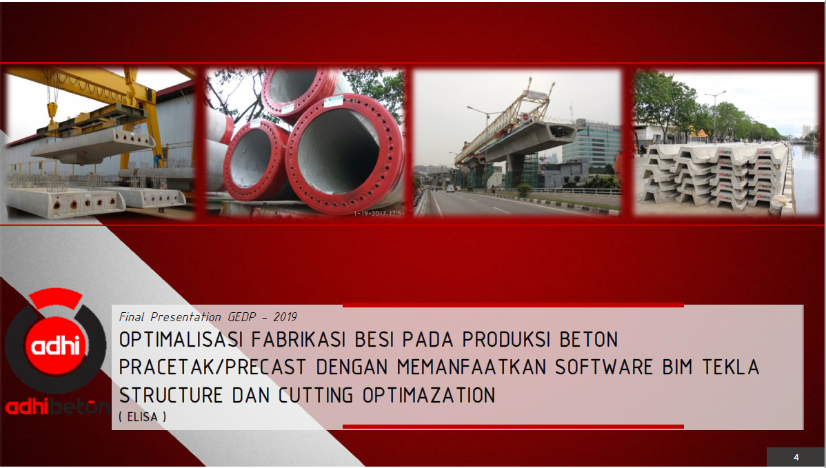 Optimalisasi Fabrikasi Besi Pada Produksi Beton PracetakPrecast Dengan Memanfaatkan Software Bim Tekla Structure Dan Cutting Optimazation