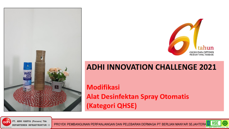 Modifikasi Alat Desinfektan Spray Otomatis