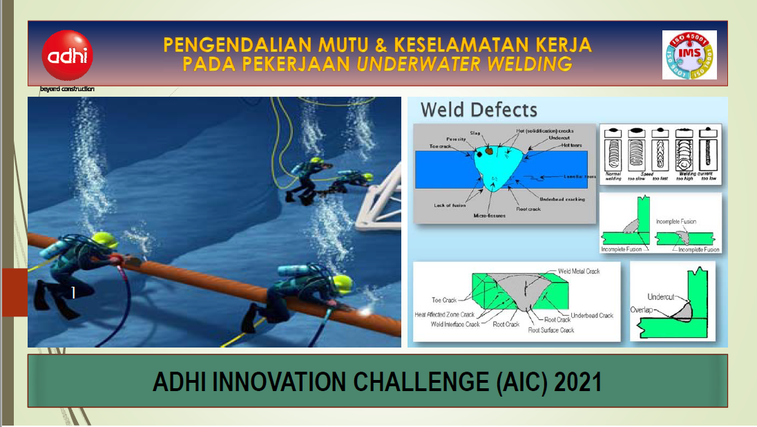 Pengendalian Mutu &amp; Keselamatan Kerja pada Pekerjaan Underwater Welding