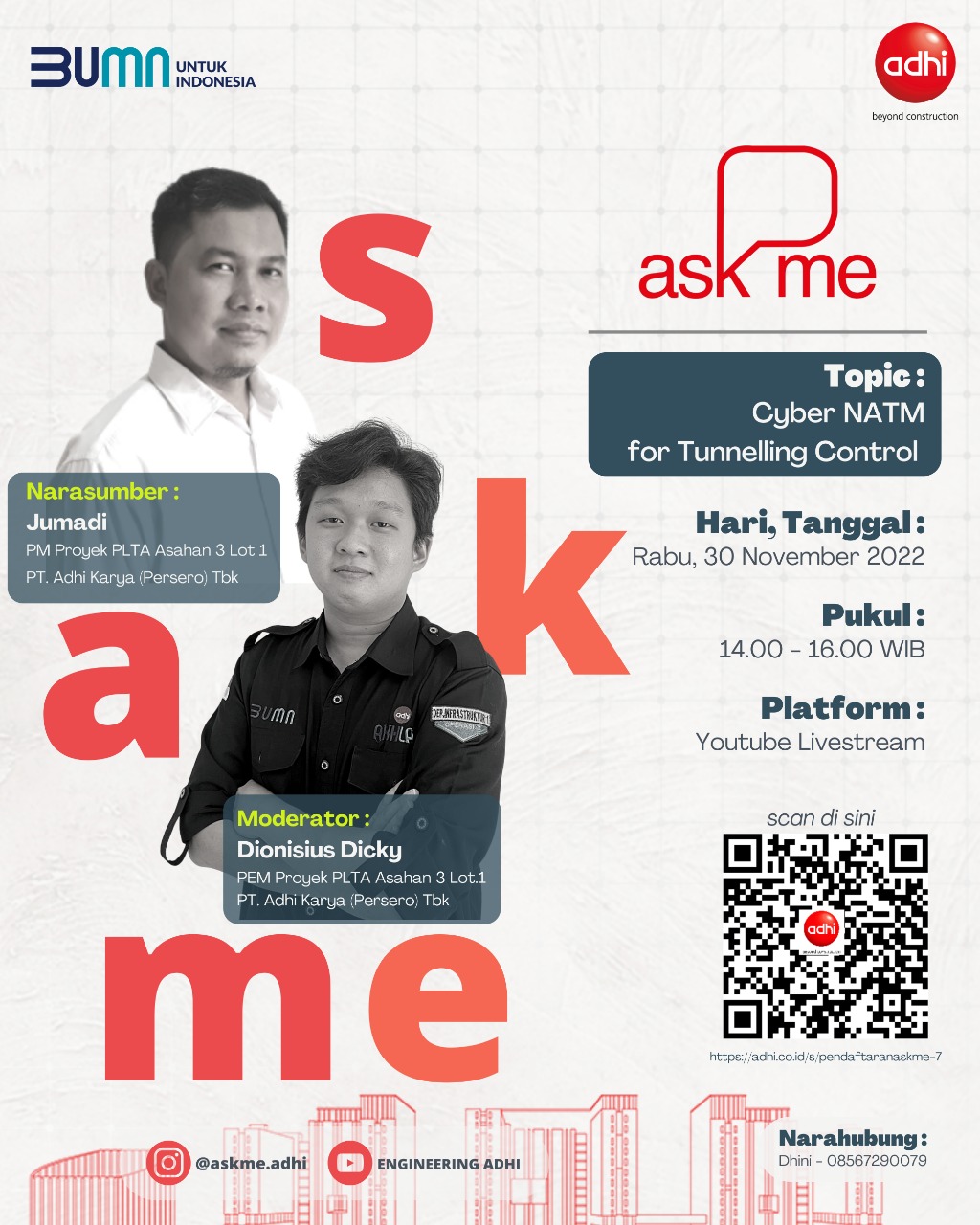 ASK ME #7 Infrastruktur - Proyek PLTA Asahan Lot 1 Cyber NATM for Tunnelling Control