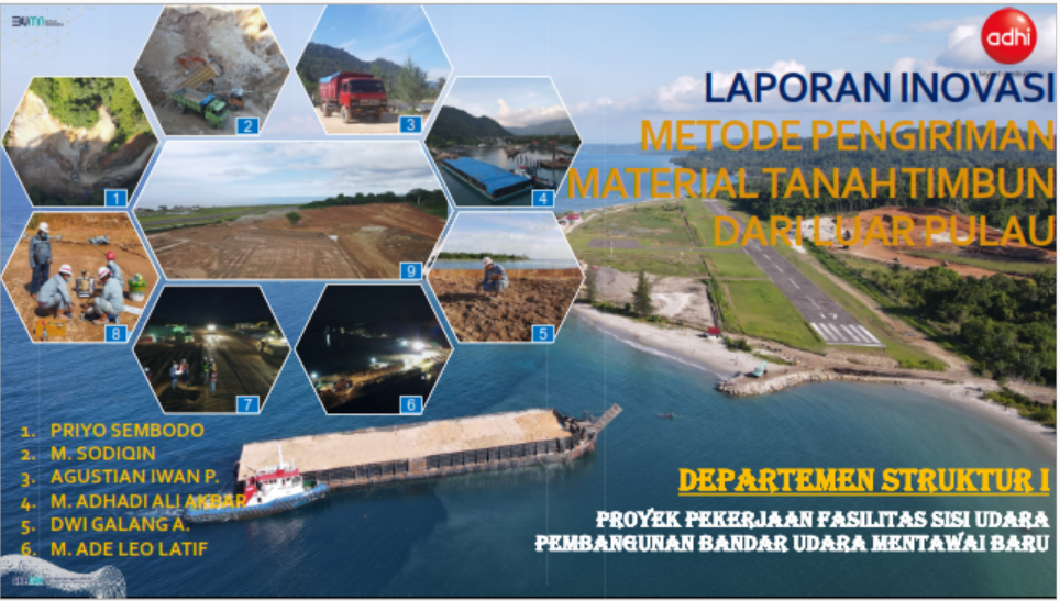 Inovasi - Metode Pengiriman Material Tanah Timbunan Dari Luar Pulau