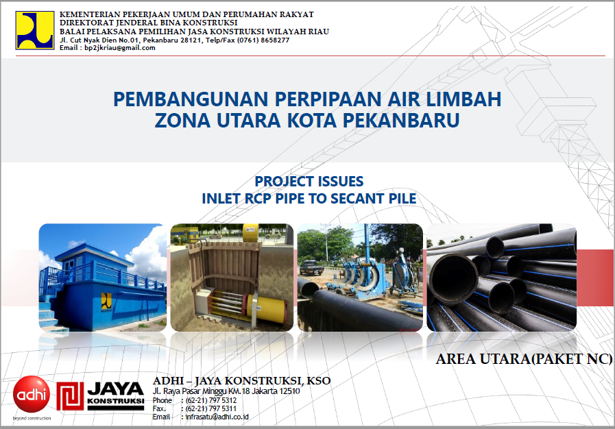 Inovasi - Modifikasi Metode Inlet RCP Pipe Menjadi Secant Pile