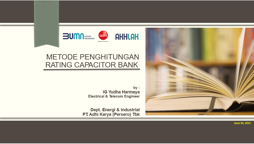 Metode Penghitungan Rating Capacitor Bank