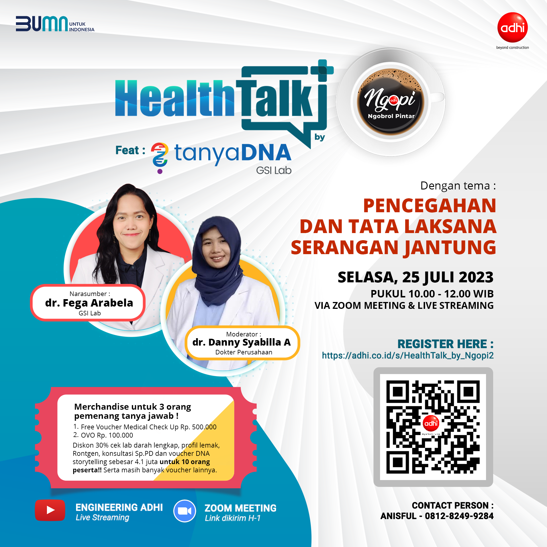 HealthTalk by NGOPI #2 Pencegahan dan Tata Laksana Serangan Jantung