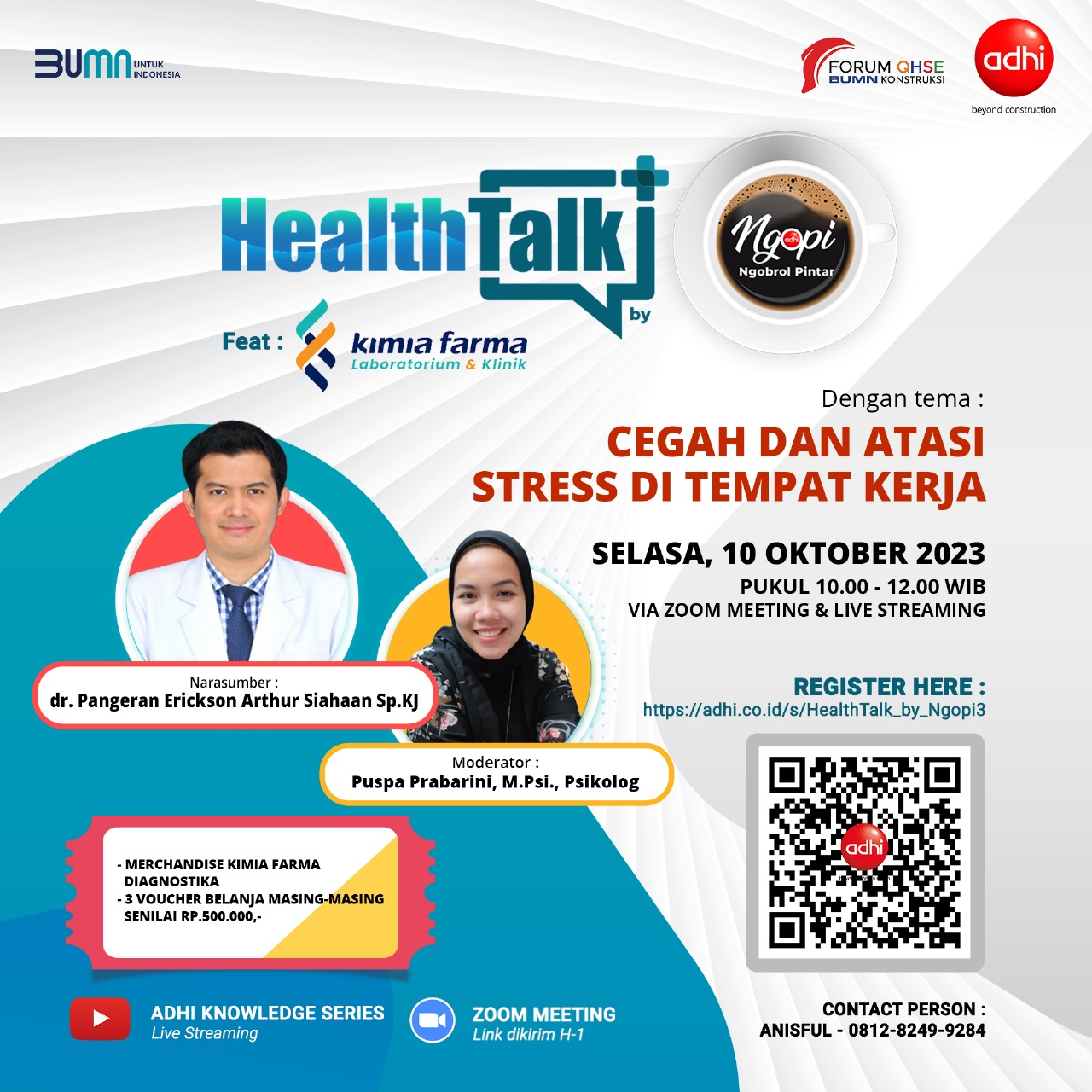 HealthTalk by NGOPI #3: Cegah dan Atasi Stress di Tempat Kerja