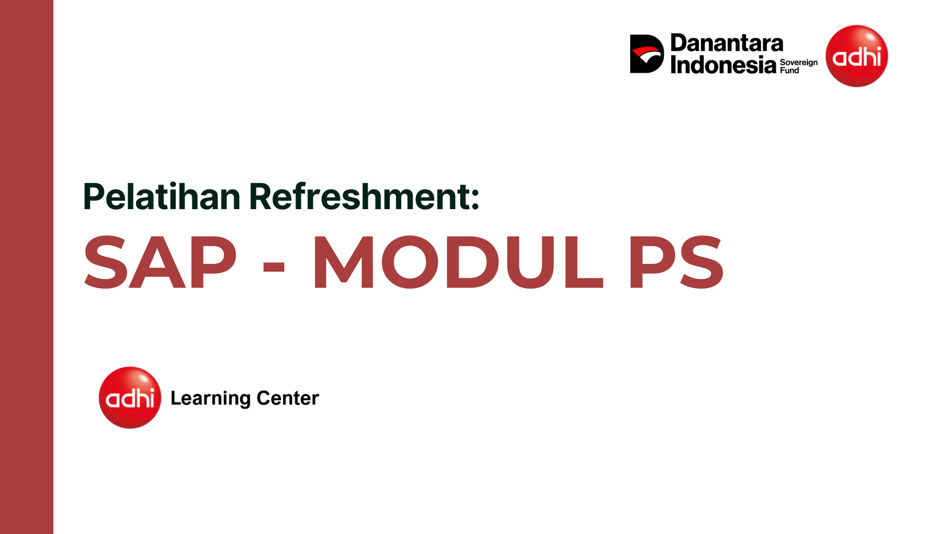 Pelatihan Refreshment SAP Modul PS (WBS JANOKON)