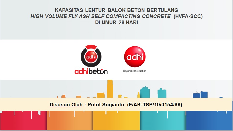 Kapasitas Lentur Balok Beton Bertulang High Volume Fly Ash Self Compacting Concrete  (HVFA-SCC) di Umur <span class="highlight">2</span>8 Hari